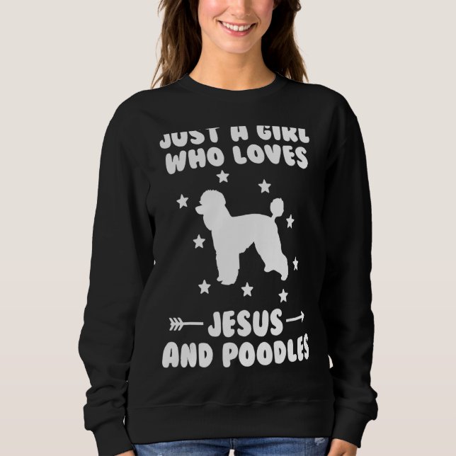 Sudadera Solo Un Chica Que Ama A Jesús Y A Los Perros De Lo (Anverso)