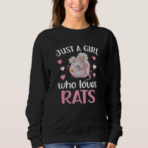 Sudadera Sólo un Chica que ama a la chica de rata de rata