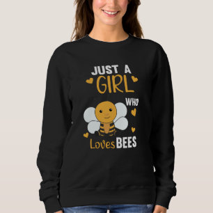 Sudadera Solo un Chica que ama a las abejas dulces abejas a