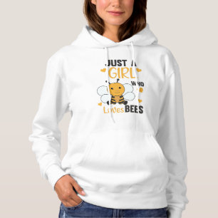 Sudadera Solo un Chica que ama a las abejas dulces abejas a