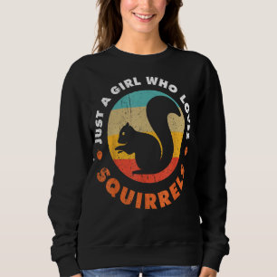 Sudadera Solo un Chica que ama a las ardillas en el diverti