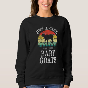Sudadera Sólo un Chica que ama a las cabras bebés