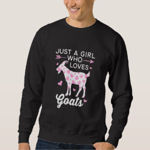 Sudadera Sólo Un Chica que ama a las cabras Billy Goat Anim