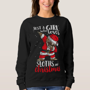 Sudadera Sólo un Chica que ama a las eslovacas Navidades un