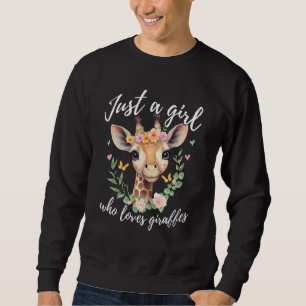 Sudadera Sólo un Chica que ama a las jirafas - Gracioso amo