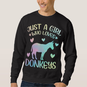 Sudadera Solo un Chica que ama a los burros
