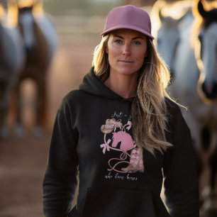 Sudadera Sólo un Chica que ama a los caballos, occidentales