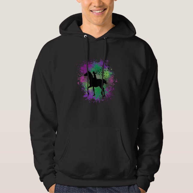Sudadera Sólo un Chica que ama a los caballos Treehugger An (Anverso)
