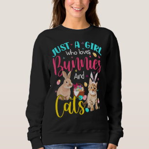 Sudadera Solo Un Chica Que Ama A Los Cantos Y A Los Cats Fl