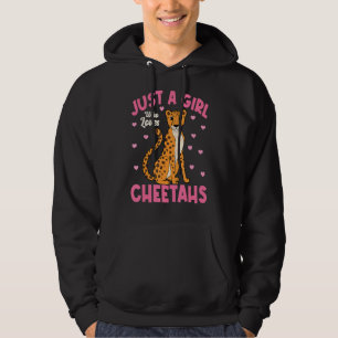 Sudadera Sólo un Chica que ama a los Cheetahs un gato calle
