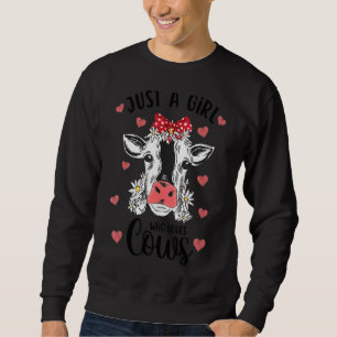 Sudadera Solo un Chica que ama a los criadores de vacas por
