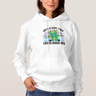 Sudadera Sólo un Chica que ama a los dragones animales de c