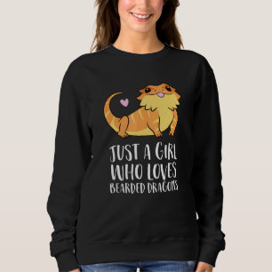 Sudadera Sólo un Chica que ama a los dragones con barba Liz