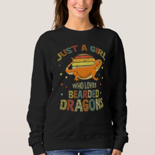 Sudadera Sólo un Chica que ama a los dragones con barba Liz