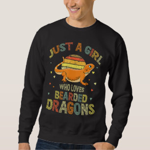 Sudadera Sólo un Chica que ama a los dragones con barba Liz