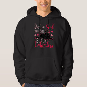 Sudadera Solo un Chica que ama a los labradores negros dueñ
