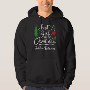 Sudadera Sólo Un Chica Que Ama A Los Navidades Y A Golden R
