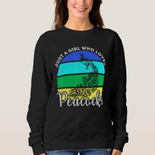 Sudadera Solo Un Chica Que Ama A Los Pacocos Por El Pavo Re