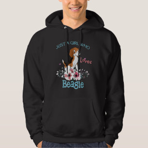 Sudadera Solo un Chica que ama a los perros Beagle