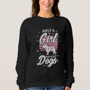 Sudadera Solo un Chica que ama a los perros Bulldog francés