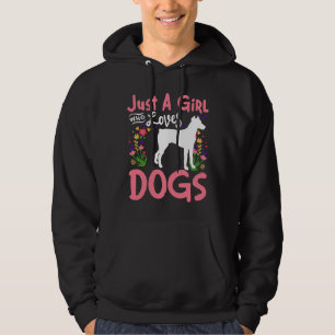 Sudadera Sólo un Chica que ama a los perros Doberman 289