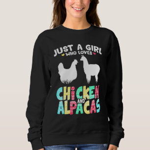 Sudadera Solo un Chica que ama a los pollos y a los agricul