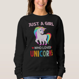 Sudadera Solo un Chica que ama a Unicornios