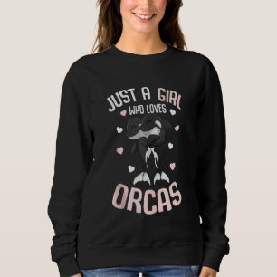 Sudadera Sólo un Chica que ama al asesino de ballenas Chica
