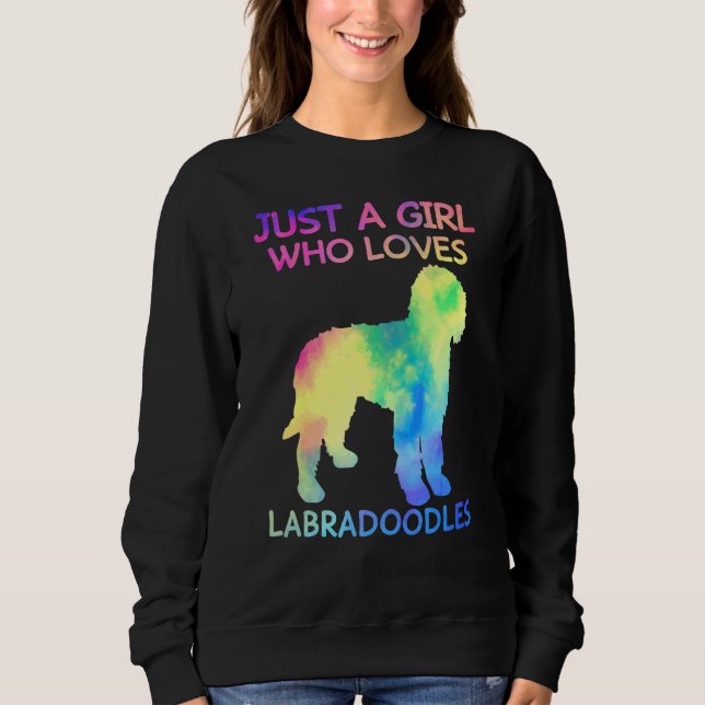 Sudadera Solo un Chica que ama al perro de los labradores (Anverso)