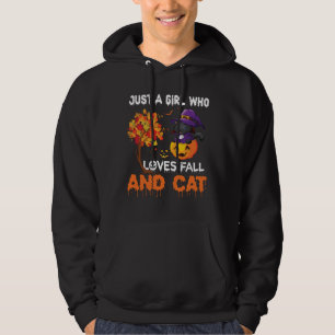 Sudadera Sólo un chica que ama caer y gatito