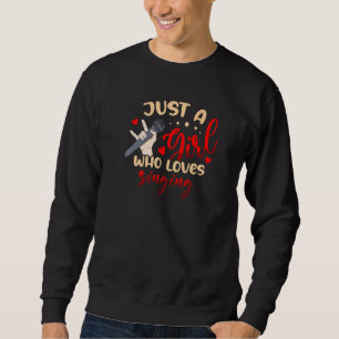 Sudadera Solo Un Chica Que Ama Cantar Por Un Cantante De Ka