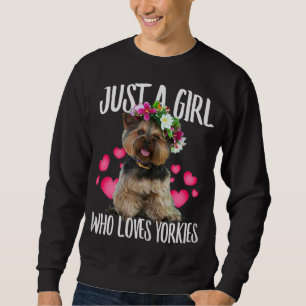 Sudadera Sólo un Chica que ama el amor de su perro - o papá