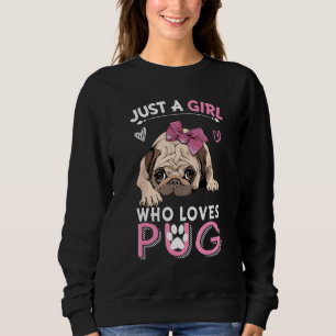 Sudadera Sólo un Chica que ama el cerdo guapo gracioso
