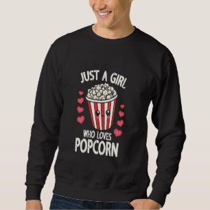 Sudadera Solo un Chica que ama el refrigerio de cine de pia
