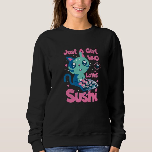 Sudadera Sólo un Chica que ama el sushi (Anverso)