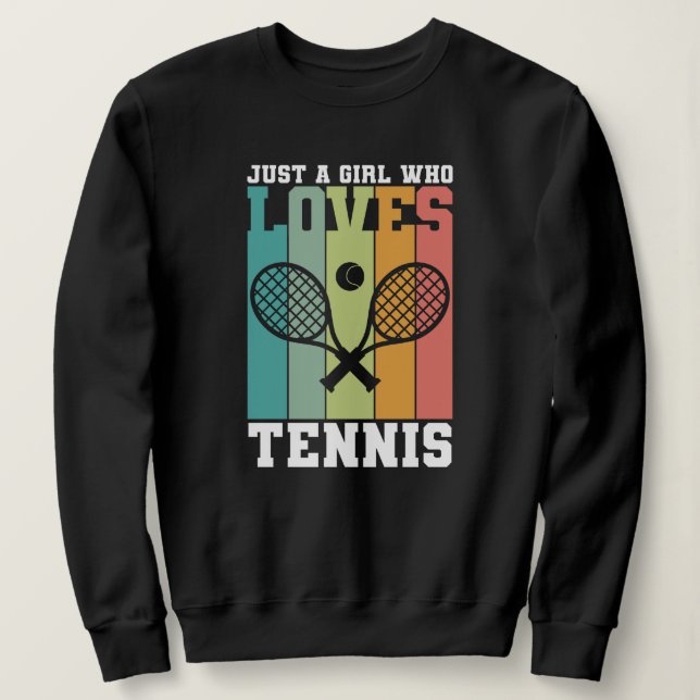 Sudadera Solo un chica que ama el tenis | Jugador de tenis (Anverso del diseño)