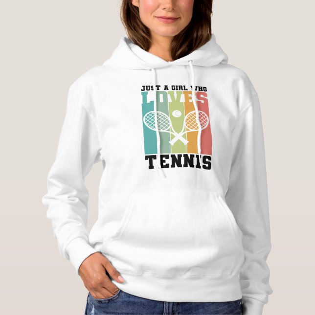 Sudadera Solo un chica que ama el tenis | Regalos de tenist (Anverso)