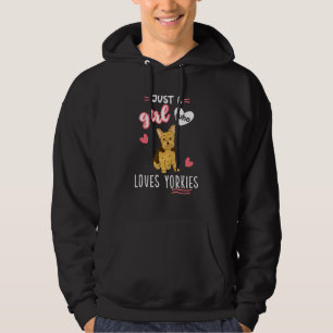 Sudadera Solo un Chica que ama el Yorkshire Terrier