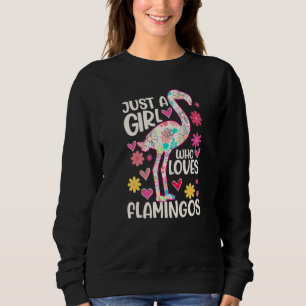 Sudadera Solo Un Chica Que Ama Flamingos Flamingo Trajes F