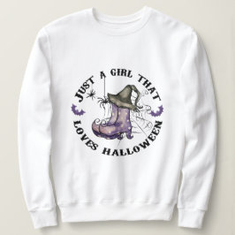 Sudadera Sólo un chica que ama Halloween