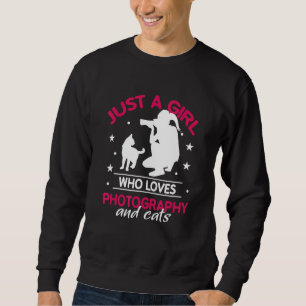 Sudadera Solo Un Chica Que Ama La Fotografía Y La Fotografí