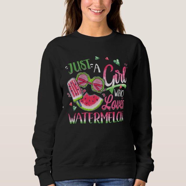 Sudadera Sólo un Chica que ama la sandía (Anverso)