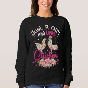 Sudadera Sólo un Chica que ama la torta de pollo