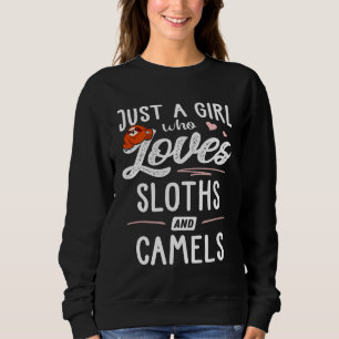 Sudadera Solo Un Chica Que Ama Las Conjeturas Y Los Camels 