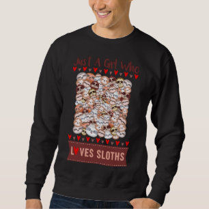 Sudadera Sólo Un Chica Que Ama Las Lemas Pink Seamless Patt