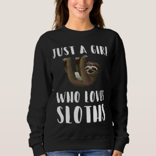 Sudadera Sólo un Chica que ama las locuras de la adorable S