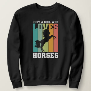 Sudadera Sólo un chica que ama los caballos   Chica de caba