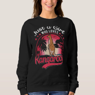 Sudadera Solo un Chica que ama los canguros