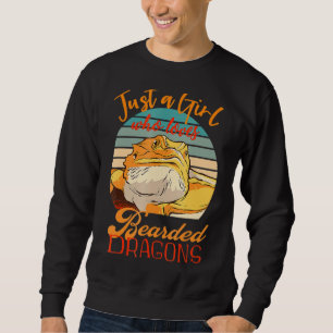 Sudadera Sólo un Chica que ama los dragones con barba diseñ