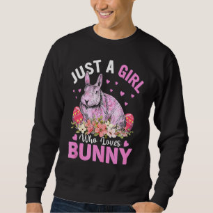 Sudadera Sólo Un Chica Que Ama Los Huevos De Lágrima Floral